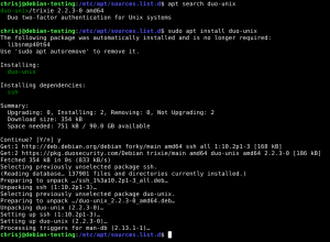 Completed Install of Duo Security Debian Package